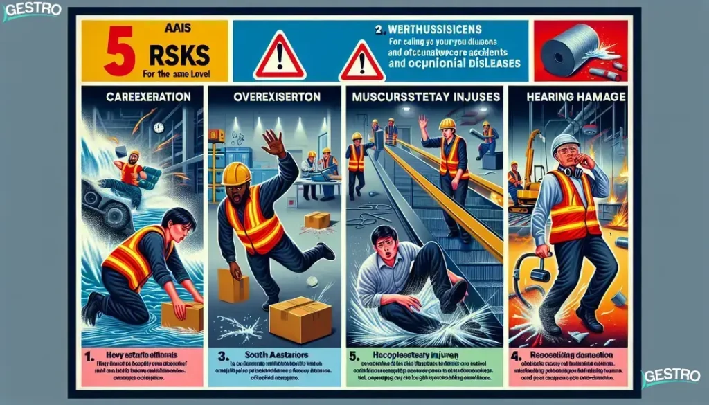 Os 5 principais riscos de acidentes e doenças ocupacionais
