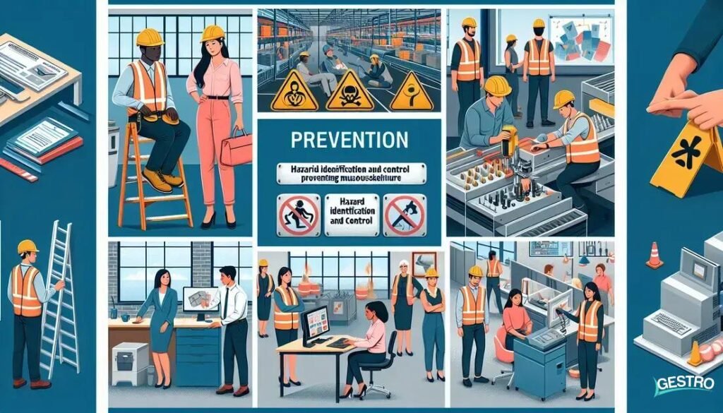 Conjunto de medidas adotadas para evitar acidentes, lesões e doenças ocupacionais, incluindo a identificação e controle de riscos, treinamento dos trabalhadores e implementação de políticas e procedimentos de segurança.