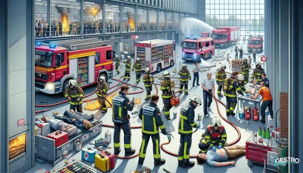 Situação que requer uma resposta imediata devido a um evento inesperado ou perigoso, como incêndios, vazamentos químicos, colapsos estruturais, entre outros, exigindo planos de emergência, treinamento adequado e a disponibilidade de equipamentos de combate a incêndio e primeiros socorros.